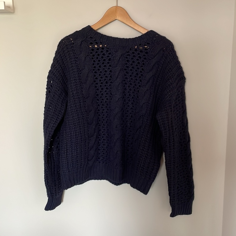 SANDRO chunky cable knit sweater